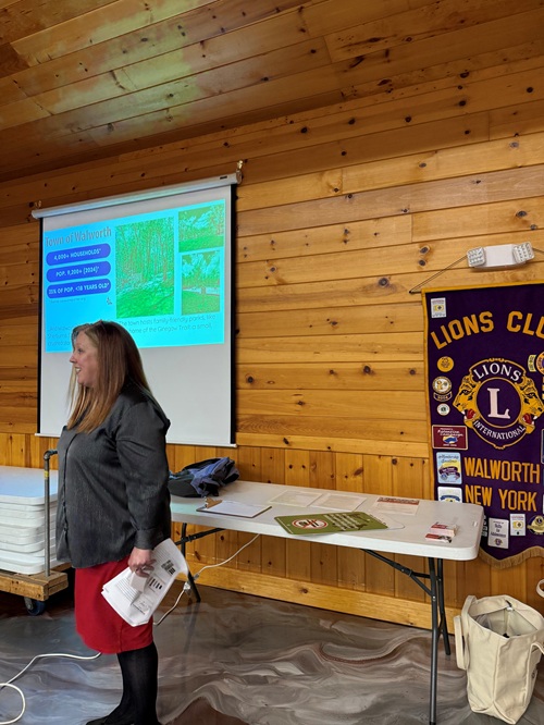 Presenting on Tobacco and the Environment in Walworth NY