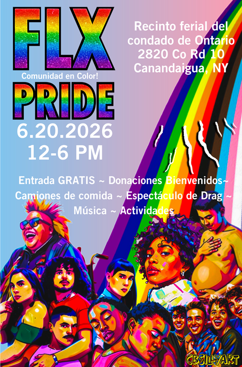 FLX PRIDE Flyer in Spanish