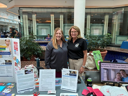 Senator Pam Helming and Tracy Brown-Simmons from the Tobacco Action Coalition of the Finger Lakes
